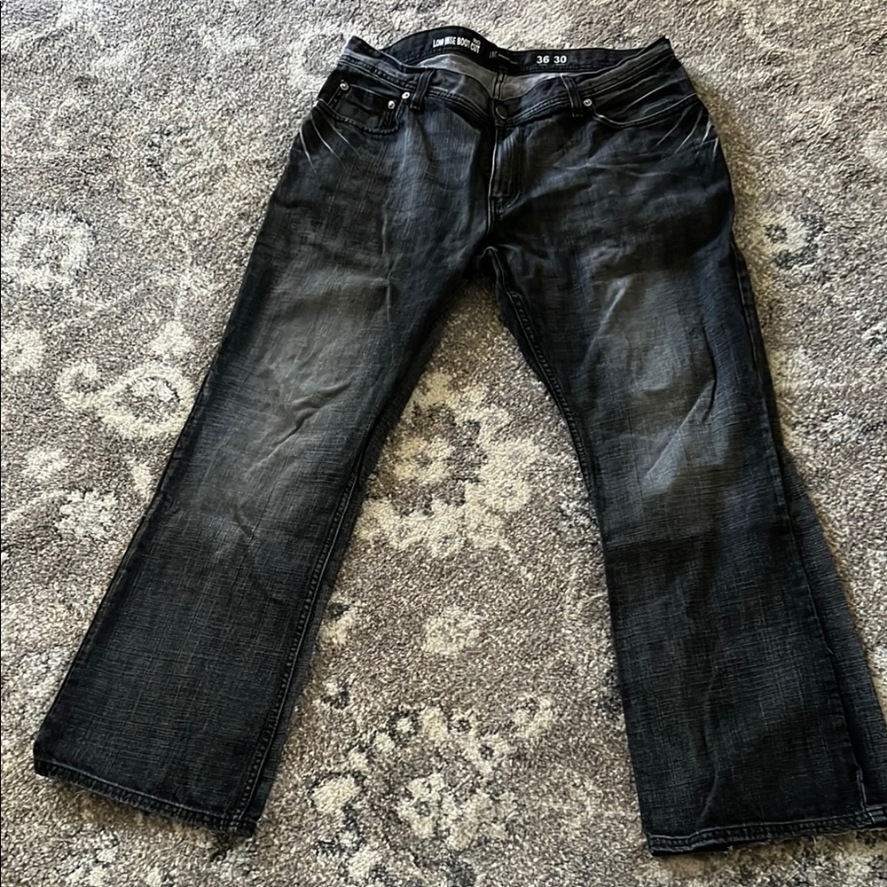 INC International Concepts Black Straight Jeans - Picture 2 of 6